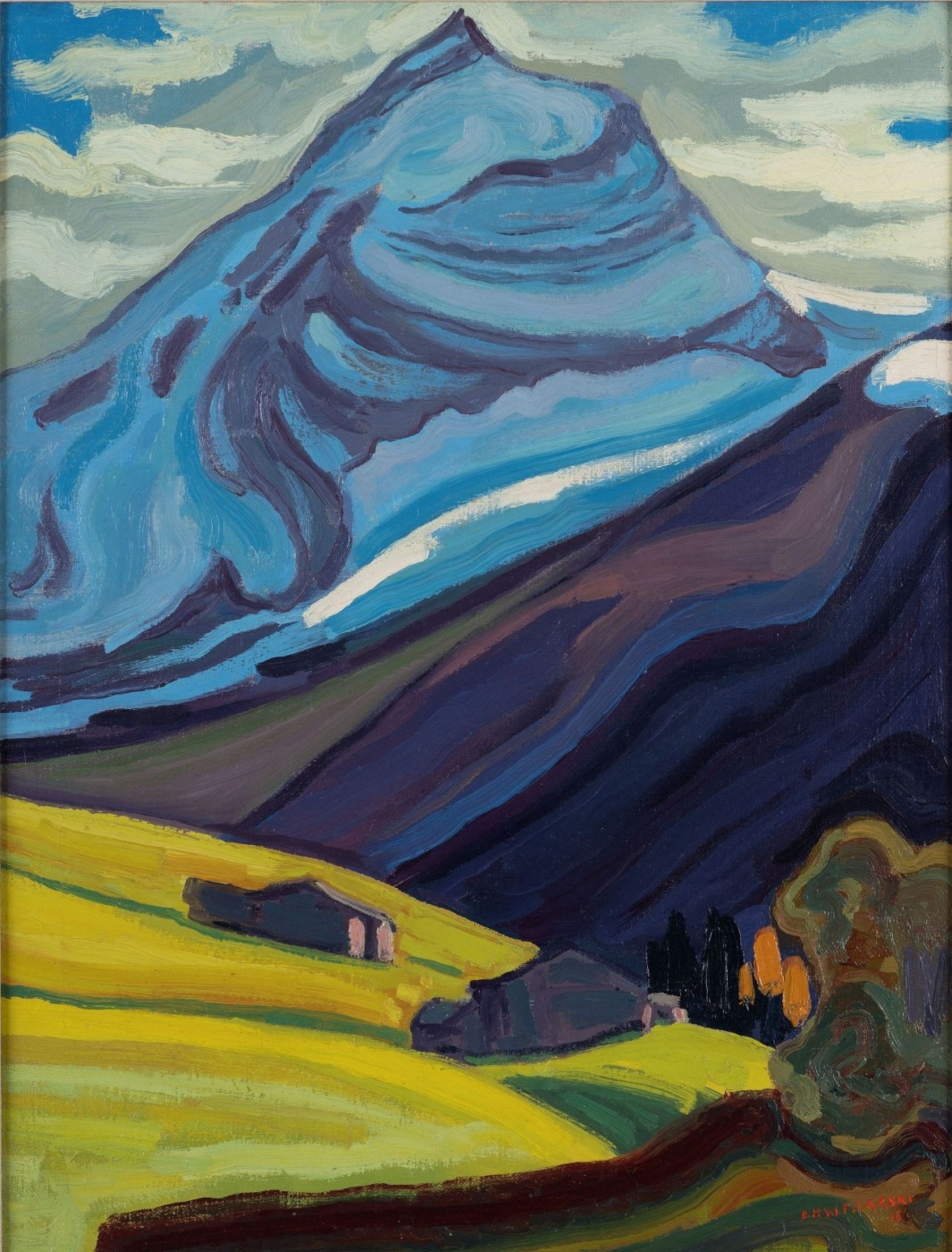 Dirk Filarski, De Oldenhorn bij Gsteig, 1916. Collectie Museum Kranenburgh. Foto Michel Claus