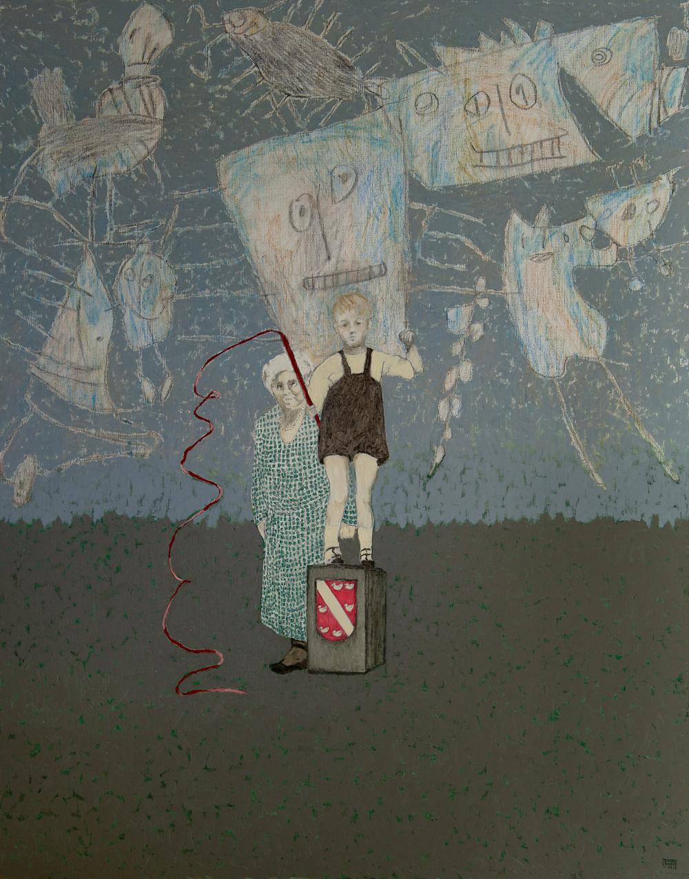 Jeroen Krabbé, Stekelman no 2 – 1 november 1948, gemengde technieken, 2011-2012. Collectie Museum De Fundatie