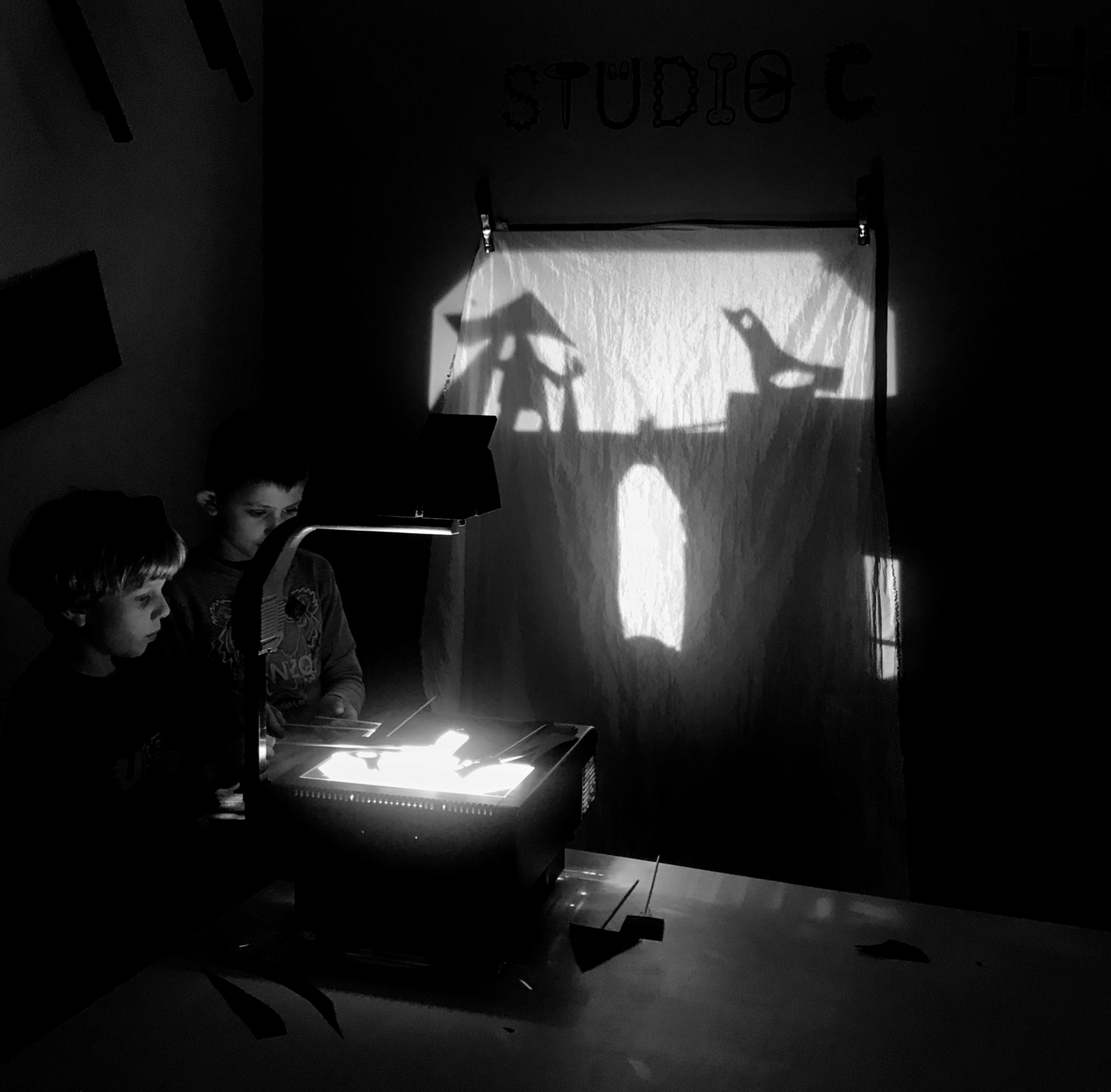 Familieworkshop, schaduwtheater