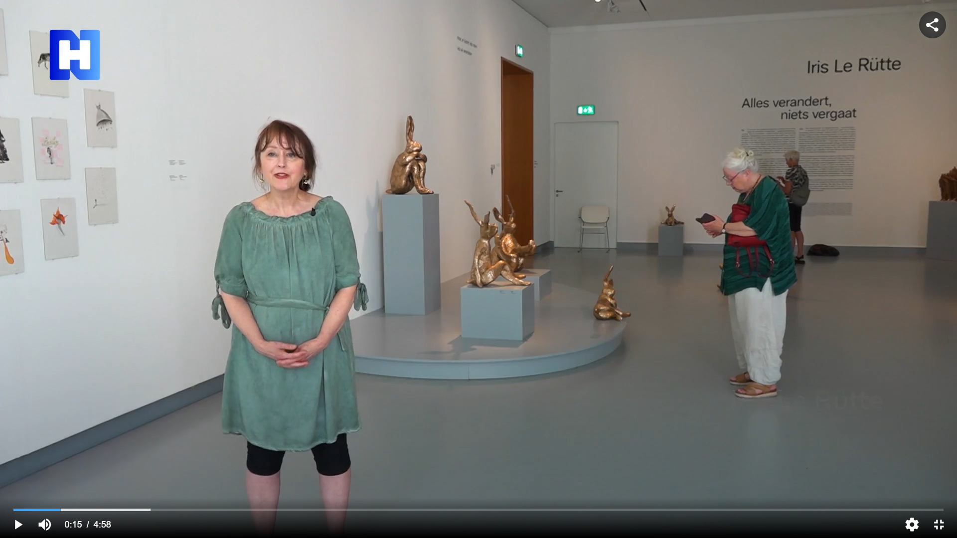 Iris Le Rütte bij Culture Club van NH Nieuws.